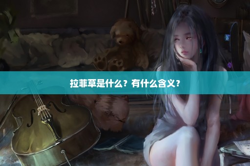 拉菲草是什么？有什么含义？