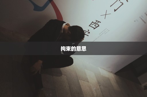 拘束的意思