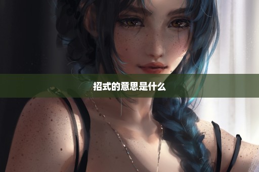招式的意思是什么