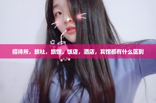 招待所，旅社，旅馆，饭店，酒店，宾馆都有什么区别