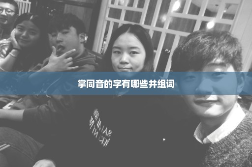 掌同音的字有哪些并组词