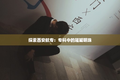 探索西安航专：专科中的璀璨明珠
