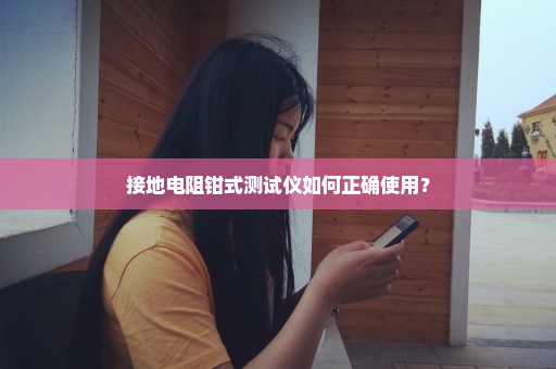 接地电阻钳式测试仪如何正确使用？
