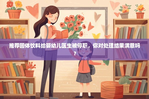 推荐固体饮料给婴幼儿医生被停职，你对处理结果满意吗？