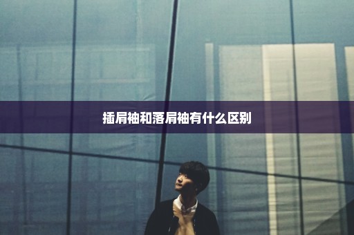 插肩袖和落肩袖有什么区别