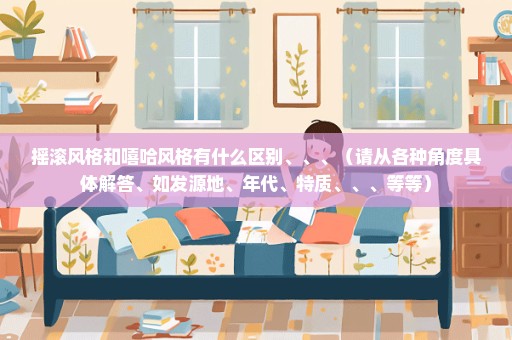 摇滚风格和嘻哈风格有什么区别、、、（请从各种角度具体解答、如发源地、年代、特质、、、等等）