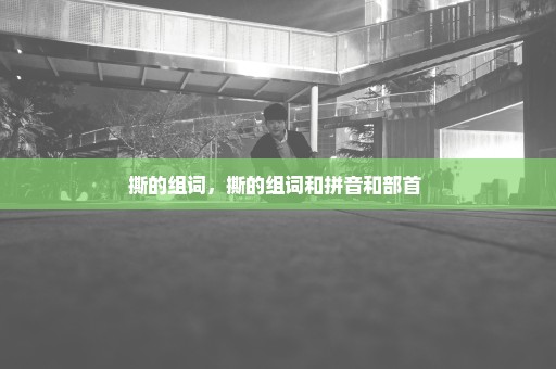 撕的组词，撕的组词和拼音和部首 