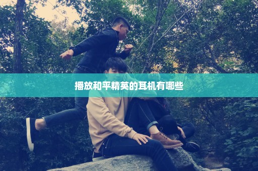 播放和平精英的耳机有哪些