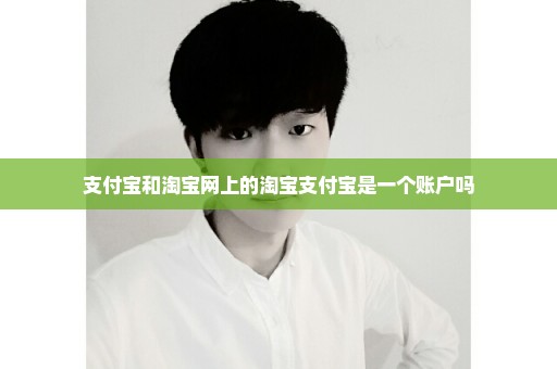 支付宝和淘宝网上的淘宝支付宝是一个账户吗