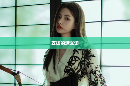 支援的近义词