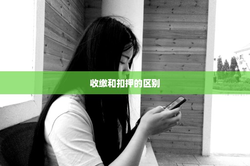 收缴和扣押的区别