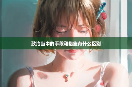 政治当中的手段和措施有什么区别