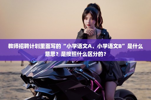 教师招聘计划里面写的“小学语文A、小学语文B”是什么意思？是按照什么区分的？
