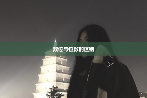 数位与位数的区别