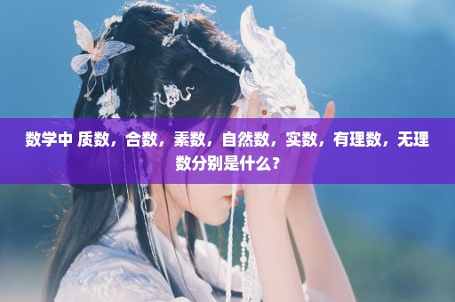数学中 质数，合数，素数，自然数，实数，有理数，无理数分别是什么？