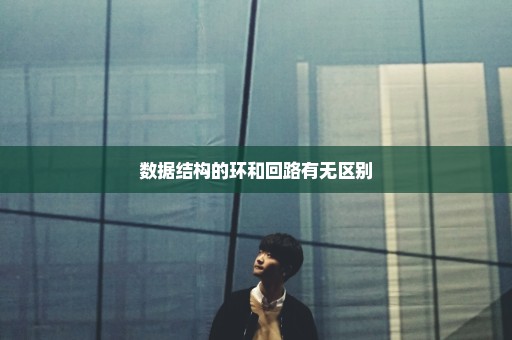 数据结构的环和回路有无区别