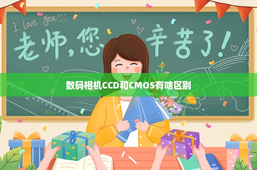 数码相机CCD和CMOS有啥区别