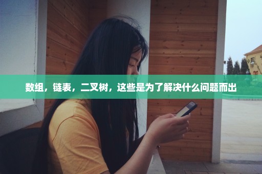 数组，链表，二叉树，这些是为了解决什么问题而出
