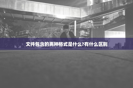 文件包含的两种格式是什么?有什么区别