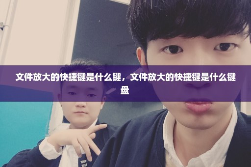 文件放大的快捷键是什么键，文件放大的快捷键是什么键盘 