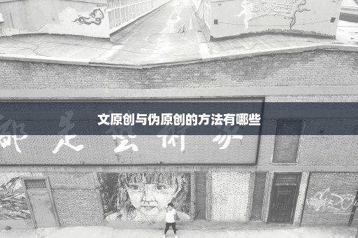 文原创与伪原创的方法有哪些