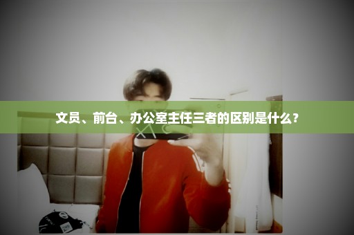 文员、前台、办公室主任三者的区别是什么？