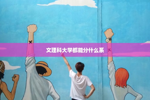 文理科大学都能分什么系