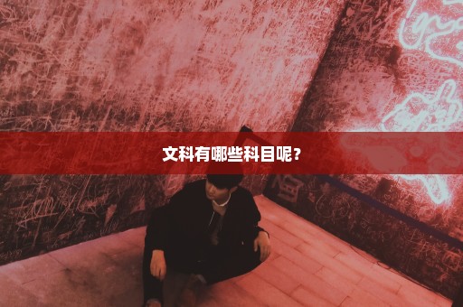文科有哪些科目呢？
