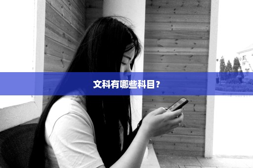 文科有哪些科目？