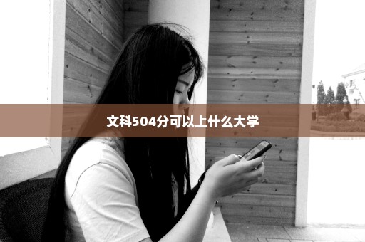 文科504分可以上什么大学