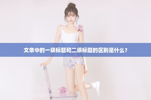 文章中的一级标题和二级标题的区别是什么？