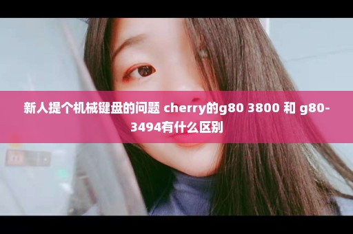新人提个机械键盘的问题 cherry的g80 3800 和 g80-3494有什么区别