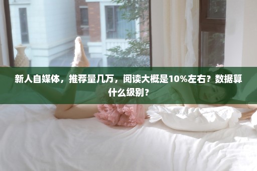 新人自媒体，推荐量几万，阅读大概是10%左右？数据算什么级别？