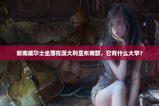 新南威尔士坐落在澳大利亚东南部，它有什么大学？