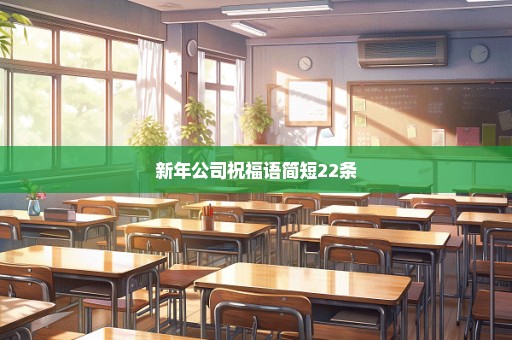 新年公司祝福语简短22条