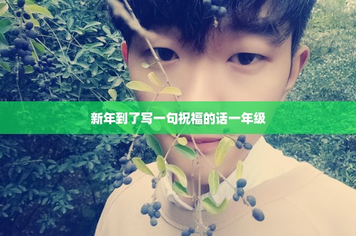 新年到了写一句祝福的话一年级