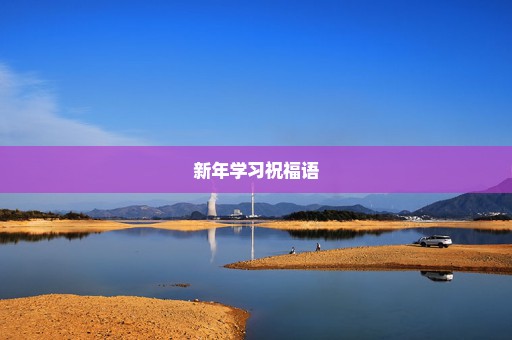 新年学习祝福语