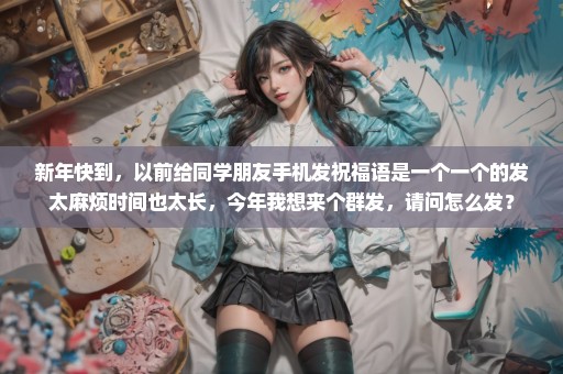 新年快到，以前给同学朋友手机发祝福语是一个一个的发太麻烦时间也太长，今年我想来个群发，请问怎么发？