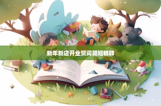 新年新店开业贺词简短精辟