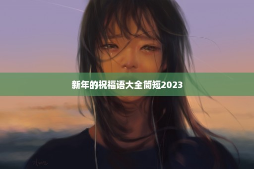 新年的祝福语大全简短2023