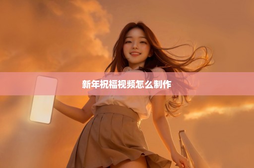 新年祝福视频怎么制作