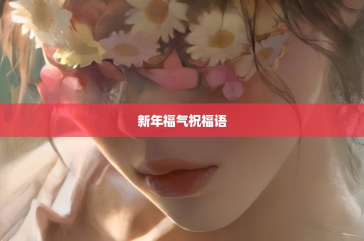 新年福气祝福语