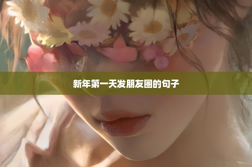 新年第一天发朋友圈的句子