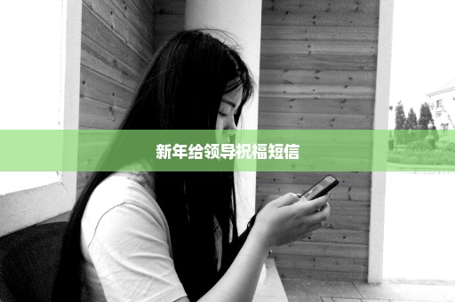 新年给领导祝福短信
