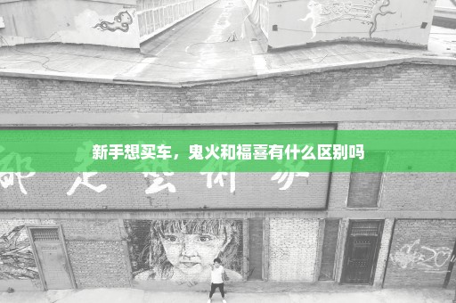 新手想买车，鬼火和福喜有什么区别吗