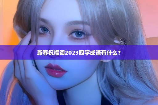 新春祝福词2023四字成语有什么？