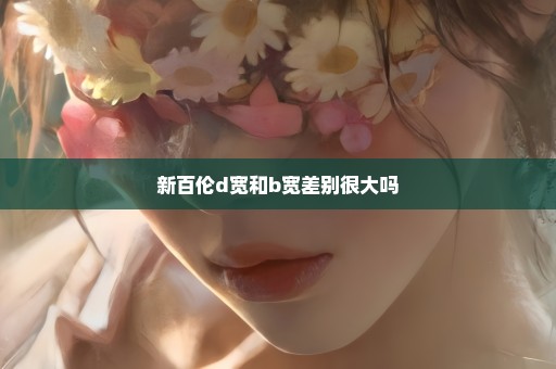 新百伦d宽和b宽差别很大吗