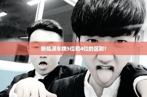 新能源车牌5位和4位的区别?