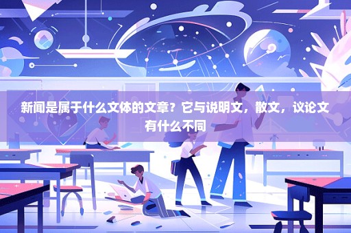 新闻是属于什么文体的文章？它与说明文，散文，议论文有什么不同
