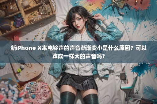 新iPhone X来电铃声的声音渐渐变小是什么原因？可以改成一样大的声音吗？